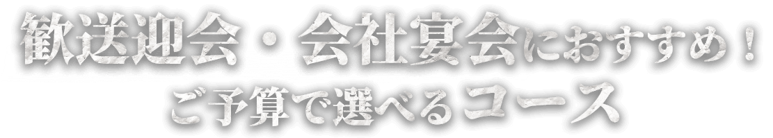 歓送迎会・会社宴会におすすめ